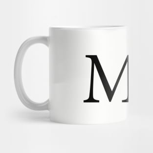 Mu Greek Letter Mug